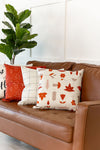 Fall Leaves on White | Pillow Cover | Holiday Pillows | Fall Decor | 18 x 18 | Indoor and Outdoor