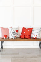 Be Mine Wreath - pillow cover