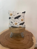 Bats and Pumpkins Pattern | Halloween | Mini Pillow | Tiered Tray Decor | Holiday Decor