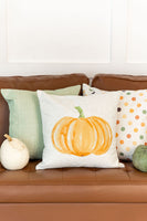 Fall Dots - Green | Seasonal Decor | Pillow Covers | Autumn | 18 x 18 | Indoor & Outdoor