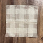Grey Plaid | Pillow Cover | Holiday Pillows | Fall Decor | 18 x 18 | Indoor and Outdoor