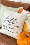 Fall Is In the Air | Fall Decor | Pillow Cover | Seasonal Decor | 18 x 18 | Indoor & Outdoor
