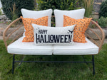 Happy Halloween | Halloween Pillow Cover | Holiday Decor | Lumbar Pillow | Indoor & Outdoor | 14x24