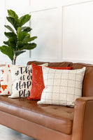 Rust Red Leaves | Fall Decor | Pillow Covers | 18 x 18 | Indoor & Outdoor