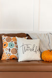 So Very Thankful | Pillow Cover | Fall Decor | Autumn Pillows | Thanksgiving | 18 x 18 | Indoor & Outdoor