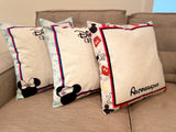 Disney Autograph Pillow | 2023 | Pillow Cover | Machine Washable | 18x18 | Indoor & Outdoor