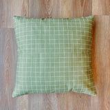 Olive Green plaid / Summer Pillow / Pillow Cover / Decorative Pillow / Accent Pillow / Machine Washable / Couch Pillow / 18x18