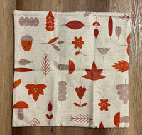 Fall Leaves on White | Pillow Cover | Holiday Pillows | Fall Decor | 18 x 18 | Indoor and Outdoor