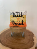 Trick or Treat Candy Corn | Halloween | Mini Pillow | Tiered Tray Decor | Holiday Decor