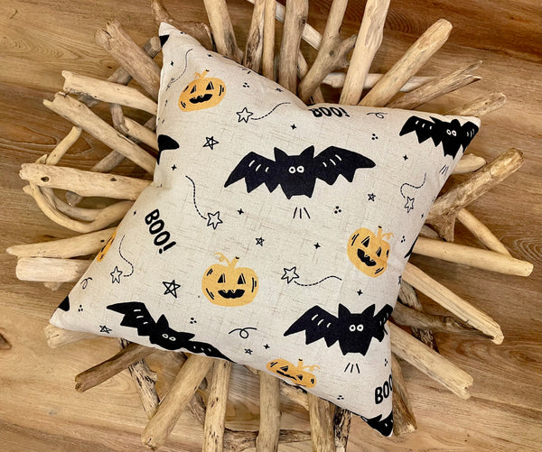 Pumpkins & Bats - pillow cover
