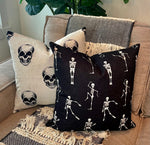 Dancing Skeletons | Pillow Cover | Halloween Decor | Holiday Pillow | Indoor & Outdoor | 18 x 18