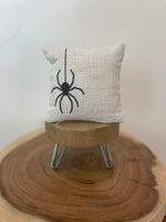 Spider | Halloween | Mini Pillow | Tiered Tray Decor | Holiday Decor