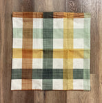 Fall Plaid | Pillow Cover | Holiday Pillows | Fall Decor | 18 x 18 | Indoor and Outdoor