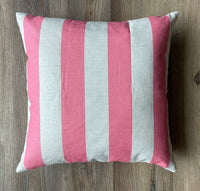 Pink stripe - pillow cover