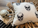 Skulls | Halloween | Pillow Cover | Holiday Pillow | Skeleton | Home Decor | 18 x 18