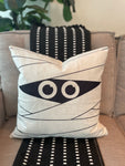 Mummy Pillow | Halloween Cover | Holiday Decor | Indoor & Outdoor | 18 x 18
