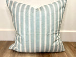 Dusty Blue Lines / Pillow Cover / Decorative Pillow / Accent Pillow / Machine Washable / Couch Pillow / 18x18