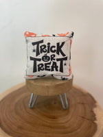 Trick or Treat | Halloween Border | Halloween | Mini Pillow | Tiered Tray Decor | Holiday Decor