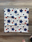 Red White & Blue Stars / 4th of July / Holiday Pillow / Pillow Cover / Throw Pillow / Home Decor / Machine Washable