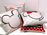 Disney Cruise Autograph - Minnie | 2023 | Pillow Cover | Machine Washable | 18x18 | Indoor & Outdoor