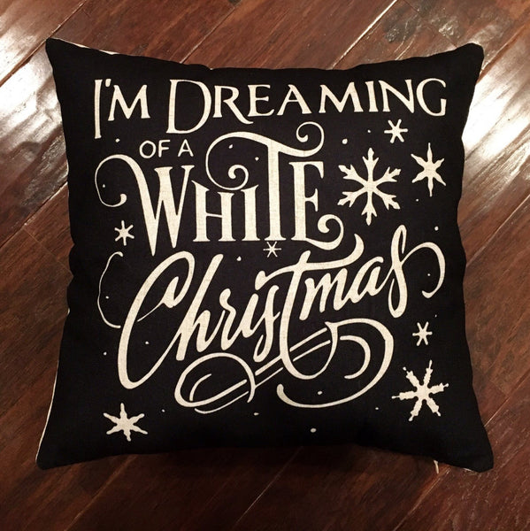 White Christmas - pillow cover