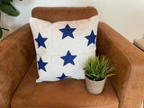Blue Stars - pillow cover