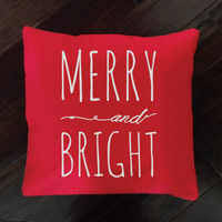Merry and Bright - pillow cover