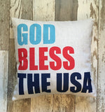 God Bless the USA - pillow cover