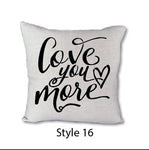 Love You More - pillow cover