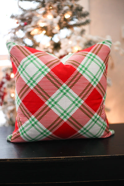 Christmas Plaid - pillow cover