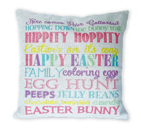 Easter Subway Art - pillow cover