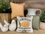 Tiered Tray Mini Pillow / Fresh Squeezed Lemonade / Summer / Mini Pillow / Home Decor / Machine Washable