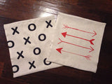 XOXO (White)- pillow cover