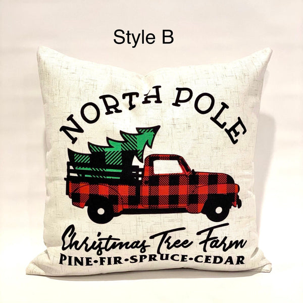 Christmas Truck - pillow cover