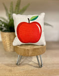 Tiered Tray Mini Pillow | Apple | Farmhouse Tiered Tray Decor | Tiered Tray Decor