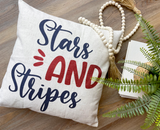 Stars & Stripes / 4th of July / Pillow Cover / Holiday Pillow / Throw Pillow / Accent Pillow / Machine Washable