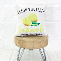 Tiered Tray Mini Pillow | Fresh Squeezed Lemonade Mini Pillow | Farmhouse Tiered Tray Decor | Summer Tiered Tray Decor