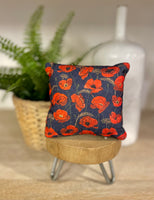 Tiered Tray Mini Pillow / Red Poppies / 4th of July / Mini Pillow / Home Decor / Machine Washable