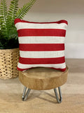 Tiered Tray Mini Pillow | Red Stripes | Farmhouse Tiered Tray Decor | July Tiered Tray Decor