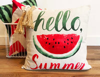 Hello Summer Watermelon - pillow cover