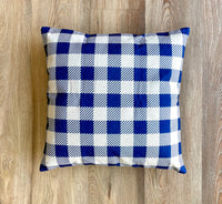 Blue Table Cloth Pattern - Pillow Cover