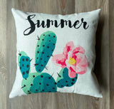 Summer Cactus - pillow cover