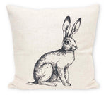 Sketched Bunny - pillow cover
