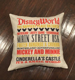 Disney World - pillow cover