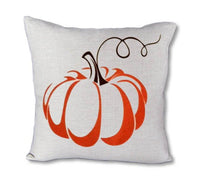 Pumpkin on Vine - pillow cover