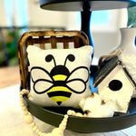 Tiered Tray Mini Pillow | Bee Mini Pillow | Farmhouse Tiered Tray Decor | Spring Tiered Tray Decor