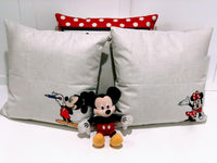 Minnie & Mickey Autograph - pillow cover