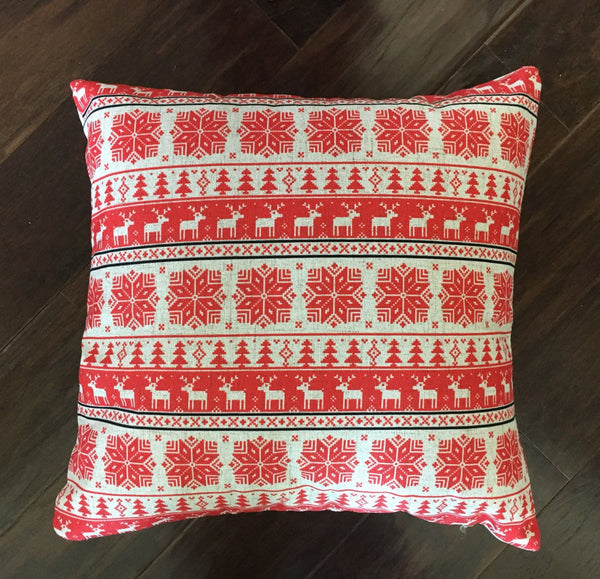 Red Sweater Print - pillow cover