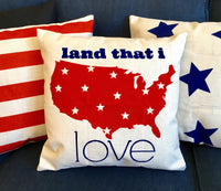 Land that I Love - pillow cover