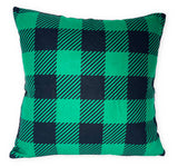 Green Buffalo Check - pillow cover